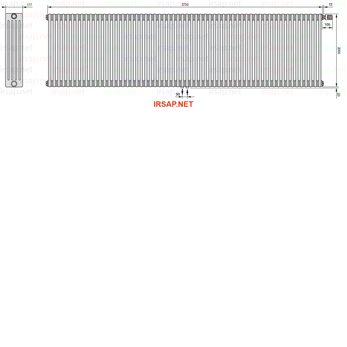 Радиатор IRSAP Tesi 52000/60 T52 CL 01